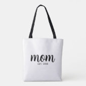 Mom Established New Mom Gift Tote Bag (Achterkant)