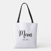 Mom Established New Mom Gift Tote Bag (Achterkant)