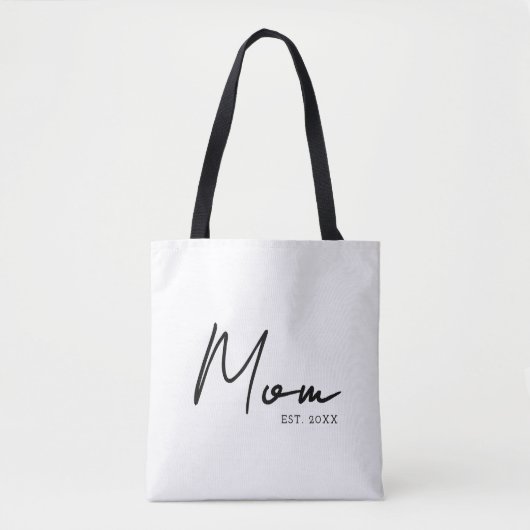 Mom Established New Mom Gift Tote Bag (Voorkant)