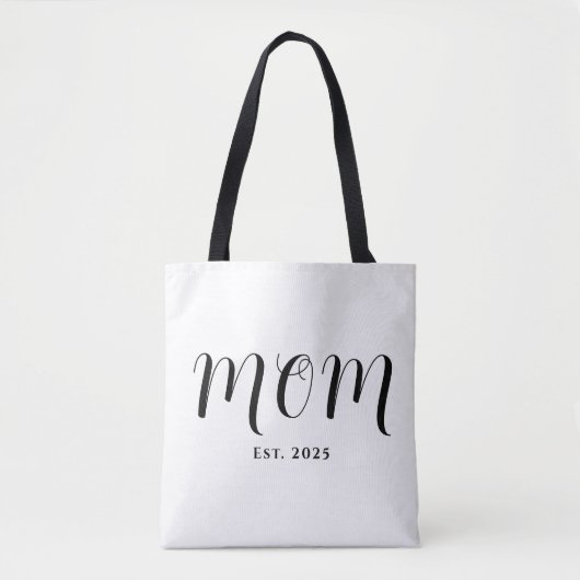 Mom Established New Mom Gift Tote Bag (Voorkant)