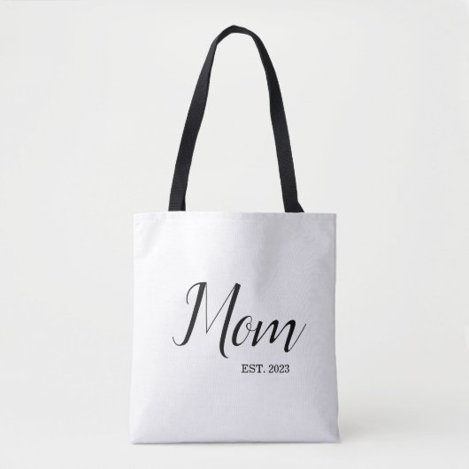 Mom Established New Mom Gift Tote Bag (Voorkant)