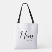 Mom Established New Mom Gift Tote Bag (Achterkant)