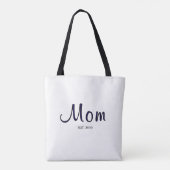 Mom Established New Mom Gift Tote Bag (Achterkant)