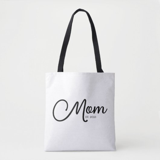 Mom Established New Mom Gift Tote Bag (Voorkant)
