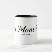 Mom Established New Mom Gift Two-Tone Coffee Mug Mok (Midden)