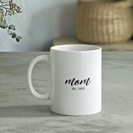 Mom Established New Mom Script Gift Koffiemok