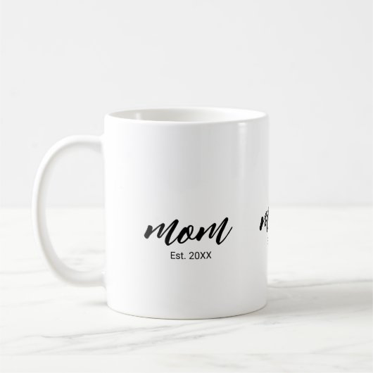 Mom Established New Mom Script Gift Koffiemok (Links)