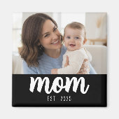 Mom Established Photo Gift  Magneet (Voorkant)
