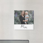Mom Established Photo Gift Magneet<br><div class="desc">Celebrate the year she officially became a Mom with this stylish and thoughtful magnet. Featuring a modern, clean design, the word "Mom" is boldly displayed with "Est." followed by the customizable year. Your favorite mom photo completes the design in a large format that takes center stage. It's the perfect gift...</div>