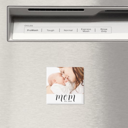 Mom Established Photo Gift Magneet (Insitu (Vaatwasser))