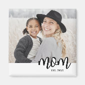 Mom Established Photo Gift Magneet (Voorkant)