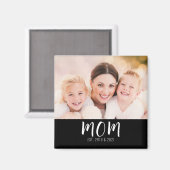 Mom Established Photo Gift Magneet (Voorkant / Achterkant)