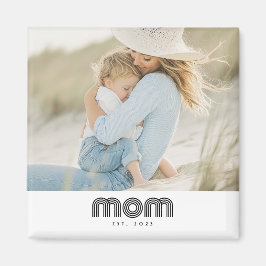 Mom Established Photo Gift Magneet
