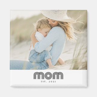 Mom Established Photo Gift Magneet