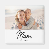 Mom Established Photo Gift Magneet (Voorkant)