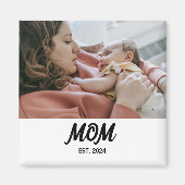 Mom Established Photo Gift Magnet (Voorkant)