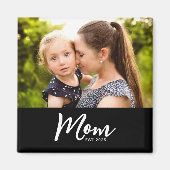 Mom Established Photo Gift Magnet (Voorkant)