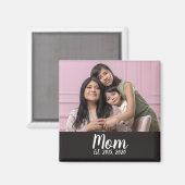 Mom Established Photo Gift Magnet (Voorkant / Achterkant)