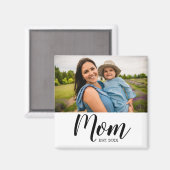 Mom Established Photo Gift Magnet (Voorkant / Achterkant)