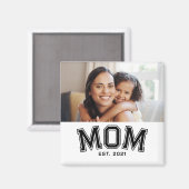 Mom Established Photo Gift Magnet (Voorkant / Achterkant)