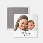 Mom Established Photo Gift Magnet (Voorkant / Achterkant)