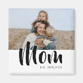Mom Established Photo Gift Magnet (Voorkant)