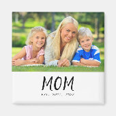 Mom Established Photo Gift Magnet (Voorkant)