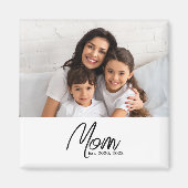 Mom Established Photo Gift Magnet (Voorkant)