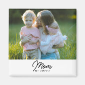 Mom Established Photo Gift Magnet (Voorkant)