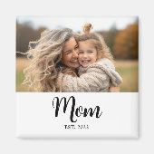 Mom Established Photo Gift Magnet (Voorkant)