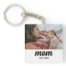 Mom Established Photo Gift Magnet