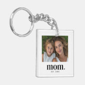 Mom Established Photo Gift Sleutelhanger (Voorkant Links)