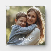 Mom Established Photo Mother's Day Fotoplaat (Voorkant)