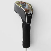 Mom Established Photo Mother's Day Golfheadcover (Schuin)