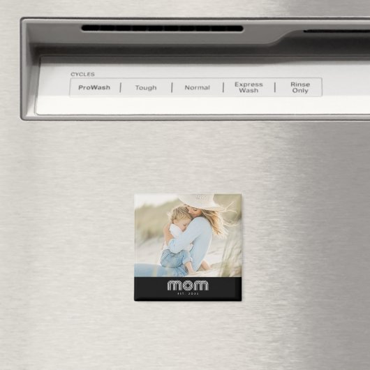 Mom Established Photo Mother's Day Magneet (Insitu (Vaatwasser))