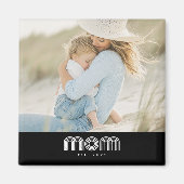 Mom Established Photo Mother's Day Magneet (Voorkant)