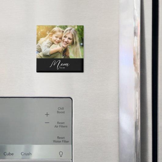 Mom Established Photo Mother's Day Magneet (Insitu (Koelkast))