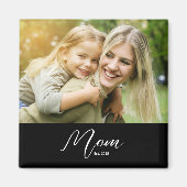 Mom Established Photo Mother's Day Magneet (Voorkant)