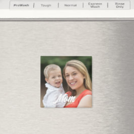 Mom Established Photo Mother's Day Magneet