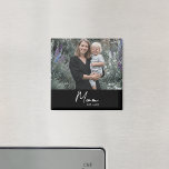Mom Established Photo Mother's Day  Magneet<br><div class="desc">Celebrate the year she officially became a Mom with this stylish and thoughtful magnet. Featuring a modern, clean design, the word "Mom" is boldly displayed with "Est." followed by the customizable year. Your favorite mom photo completes the design in a large format that takes center stage. It's the perfect gift...</div>