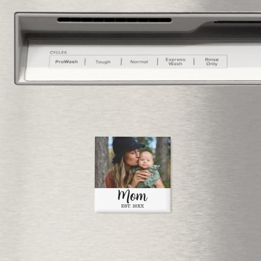 Mom Established Photo Mother's Day  Magneet (Insitu (Vaatwasser))