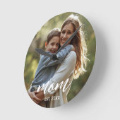 Mom Established Photo Mother's Day Ronde Klok (Hoek)