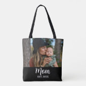 Mom Established Photo Mother's Day  Tote Bag (Achterkant)
