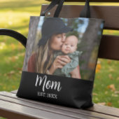 Mom Established Photo Mother's Day  Tote Bag
