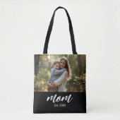 Mom Established Photo Mother's Day Tote Bag (Voorkant)