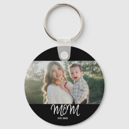 Mom Established, Photo, Script, Key Chain Sleutelhanger
