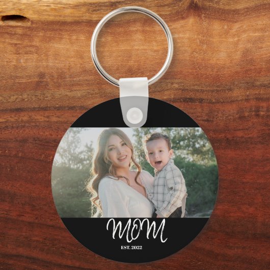 Mom Established, Photo, Script, Key Chain Sleutelhanger (Voorkant)