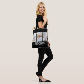 Mom Established Retro Script Black 3 Photo Tote Bag (Op model)