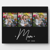Mom Established Script 3 Photo Black Fotoplaat (Voorkant)