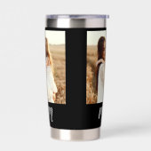 Mom Established Script Black 2 Photo Geïsoleerde Drinkbeker (Links)